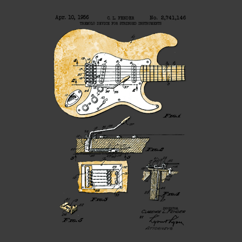 Electric Guitar - Us Patent Application Men's Polo Shirt | Artistshot