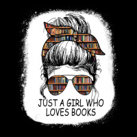 Just A Girl Who Loves To Read Messy Bun Booj Cute Book Worm Fleece Short | Artistshot