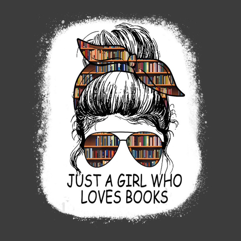 Just A Girl Who Loves To Read Messy Bun Booj Cute Book Worm Men's Polo Shirt by rastyrocl | Artistshot