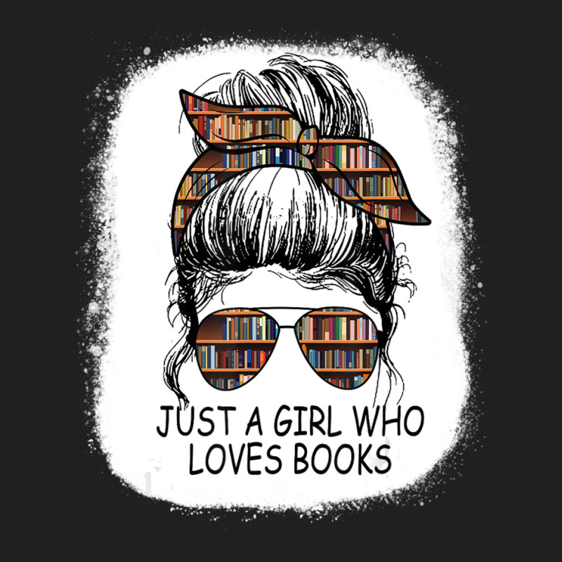 Just A Girl Who Loves To Read Messy Bun Booj Cute Book Worm Ladies Polo Shirt by Min06 | Artistshot