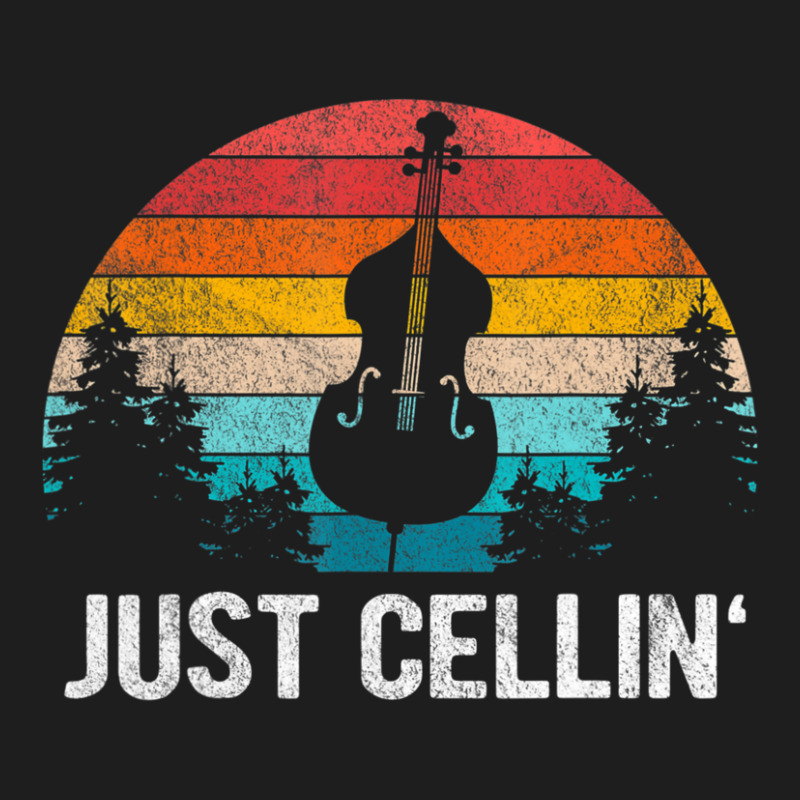 Just Cellin Cello Cellist Orchestra Musician Retro Classic T-shirt by Min06 | Artistshot