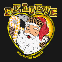 Endometriosis Awareness Awareness - Santa Believe Leopard Christmas (2 Flannel Shirt | Artistshot