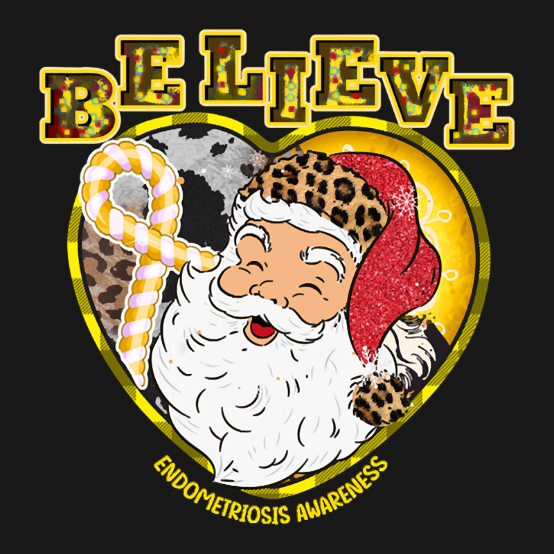 Endometriosis Awareness Awareness - Santa Believe Leopard Christmas (2 Flannel Shirt by greggjvandervor | Artistshot