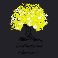 Endometriosis Awareness T-shirt Women Warrior Tree Hope Gifts Unisex Sherpa-lined Denim Jacket | Artistshot