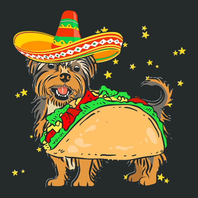 Cinco De Mayo T  Shirt Sombrero Yorkshire Terrier Dog Tacos Cinco De M Women's Triblend Scoop T-shirt by amyaspencer364 | Artistshot