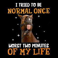 Horse I Tried To Be Normal Once Worst Two Minutes Funny V-neck Tee | Artistshot