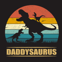 Daddy Dinosaur Daddysaurus 2 Kids Father's Day Gift For Dad T Shirt Waist Apron | Artistshot