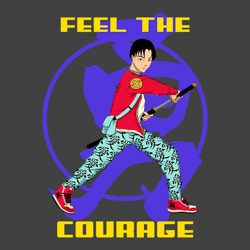 Feel The Courage, Anime Warrior Vintage T-shirt | Artistshot