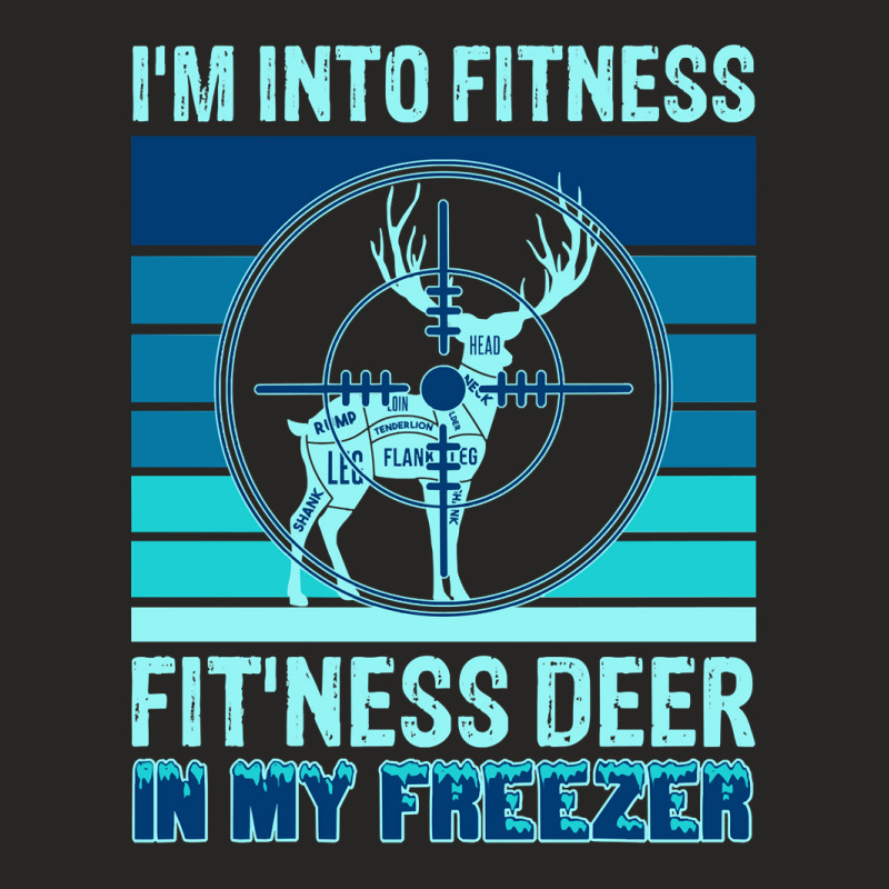 Hunting Hunt Cool Deer Hunting Fitness Work Out Gym Lover 16 Hunter Ladies Fitted T-Shirt by stress | Artistshot