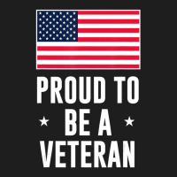 Proud To Be A Veteran With American Flag Classic T-shirt | Artistshot