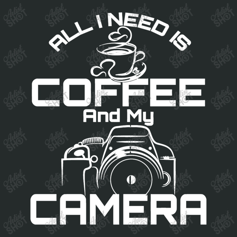 All I Need Is Coffee And My Camera Women's Triblend Scoop T-shirt by Panyuwunan | Artistshot