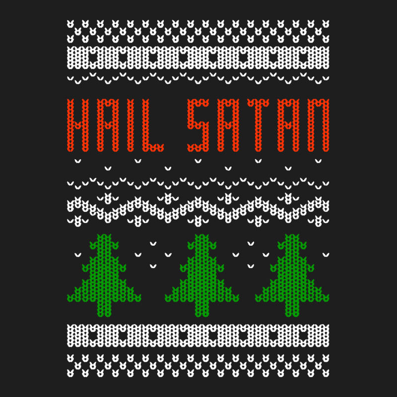 Ugly Hail Satan Christmas Classic T-shirt by William Art | Artistshot