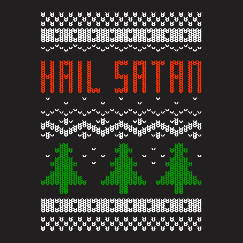 Ugly Hail Satan Christmas T-Shirt by William Art | Artistshot