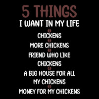 5 Things I Want In My Life Chickens & More Chickens Youth Jogger | Artistshot