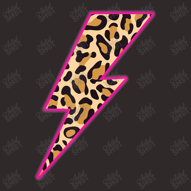 Leopard Lightning Bolt Cheetah Thunder Animal Print Racerback Tank by Min05 | Artistshot