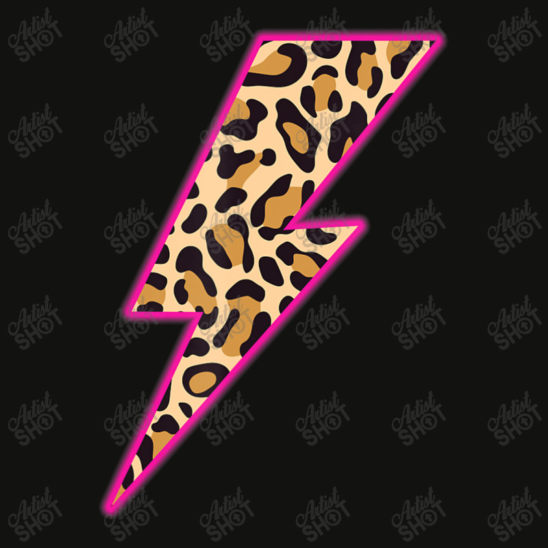 Leopard Lightning Bolt Cheetah Thunder Animal Print Scorecard Crop Tee by Min05 | Artistshot