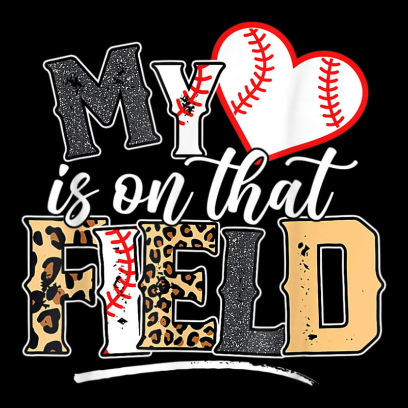 Leopard Softball Mom, My Heart Is On That Field Baseball Maternity Scoop Neck T-shirt by rastyrocl | Artistshot