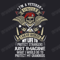 I'm A Veteran Uncle T Shirt Unisex Sherpa-lined Denim Jacket | Artistshot