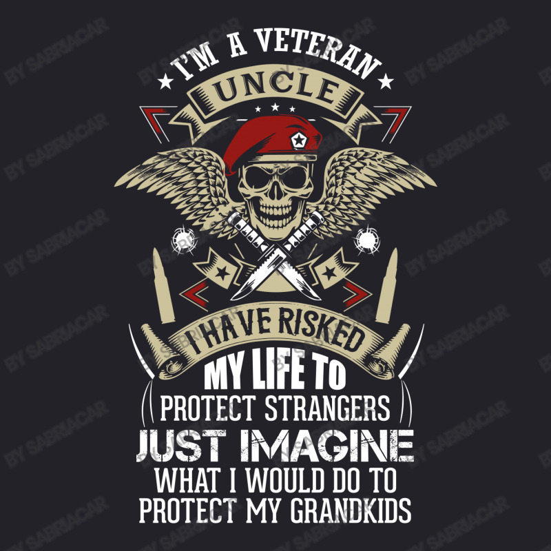 I'm A Veteran Uncle T Shirt Unisex Sherpa-Lined Denim Jacket by SabriAcar | Artistshot