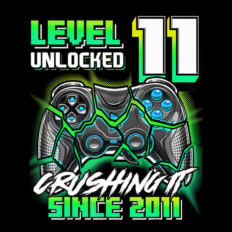 Level 11 Unlocked Crushing It 2011 Video Game 11th Birthday Maternity Scoop Neck T-shirt by rastyrocl | Artistshot