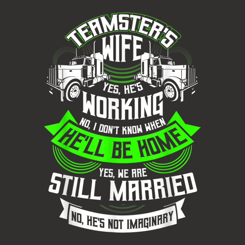 Teamster's Wife T Shirt, Truck Driver Husband T Shirt Champion Hoodie by ESTAULS | Artistshot