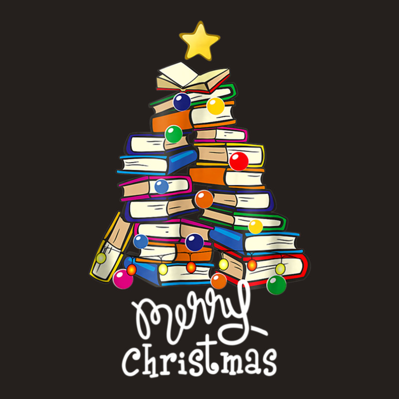 Christmas Tree Love Reading Books Librarian Tank Top by oatesorlandoi9eepf | Artistshot