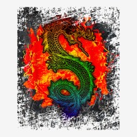 Asian Chinese Japanese Dragons Design T Shirt Drawstring Bags | Artistshot