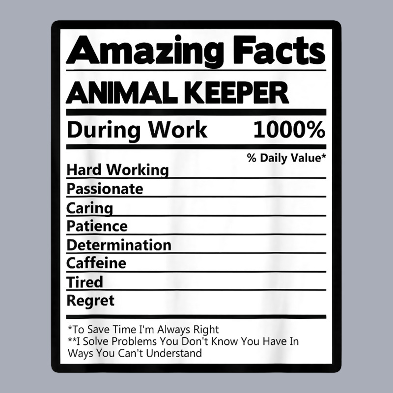 Amazing Facts Animal Keeper During Work Zoo Keeper Zoologist T Shirt Tank Dress by lavenakf44f | Artistshot