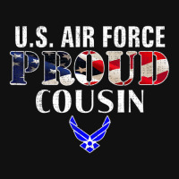 Us Proud Air Force Cousin With American Flag Veteran Graphic T-shirt | Artistshot