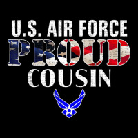 Us Proud Air Force Cousin With American Flag Veteran V-neck Tee | Artistshot