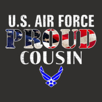 Us Proud Air Force Cousin With American Flag Veteran Champion Hoodie | Artistshot