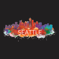 Seattle City Skyline Washington State Casual Gifts Pullover Hoodie T-shirt | Artistshot