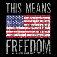 Veteran American Flag Patriotic This Means Freedom Baby Tee | Artistshot