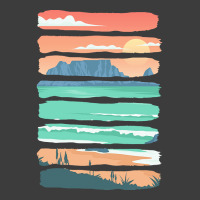 Beach Sunset T  Shirt Summer Sunset Beach Vacation Rocky Cliffs Ocean Men's Polo Shirt | Artistshot