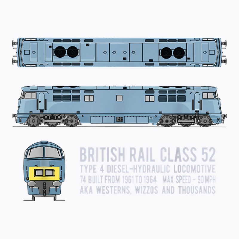 British Rail Class 52 Western Locomotive Diagram T Shirt T-shirt | Artistshot