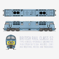 British Rail Class 52 Western Locomotive Diagram T Shirt Graphic Youth T-shirt | Artistshot