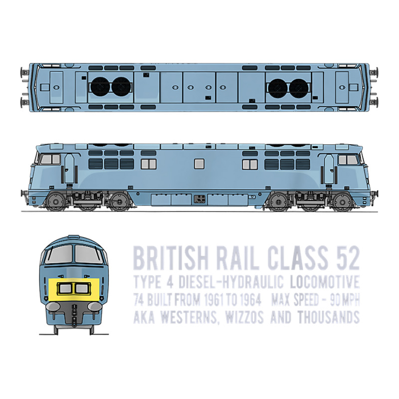 British Rail Class 52 Western Locomotive Diagram T Shirt Baby Tee | Artistshot