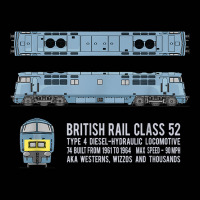 British Rail Class 52 Western Locomotive Diagram T Shirt Toddler 3/4 Sleeve Tee | Artistshot