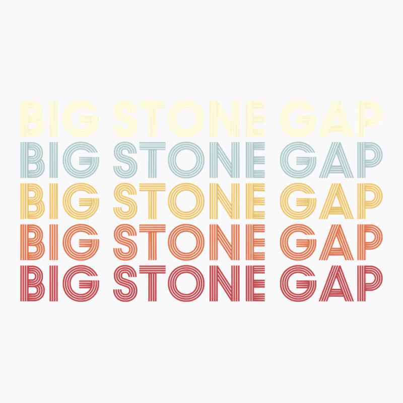 Big Stone Gap Virginia Big Stone Gap Va Retro Vintage Text Pullover Ho T-shirt | Artistshot