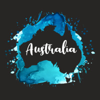 Australia Watercolor Map For Dark Ladies Fitted T-shirt | Artistshot