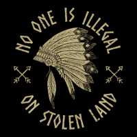 Anti Trump Native Activist No One Is Illegal On Stolen Land Men's 3/4 Sleeve Pajama Set | Artistshot