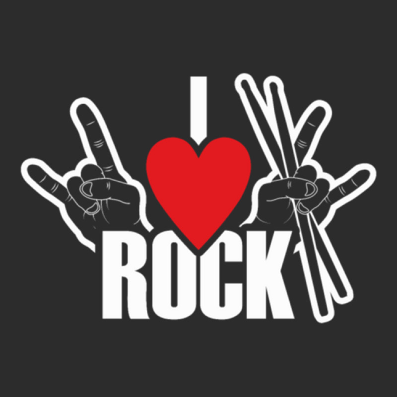 I Love Rock Drummer Rock Music Exclusive T-shirt | Artistshot