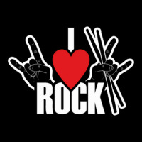 I Love Rock Drummer Rock Music Long Sleeve Shirts | Artistshot