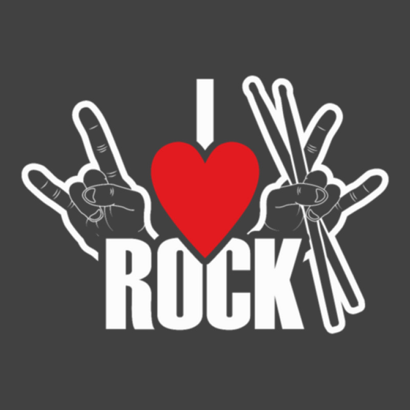 I Love Rock Drummer Rock Music Vintage T-shirt | Artistshot