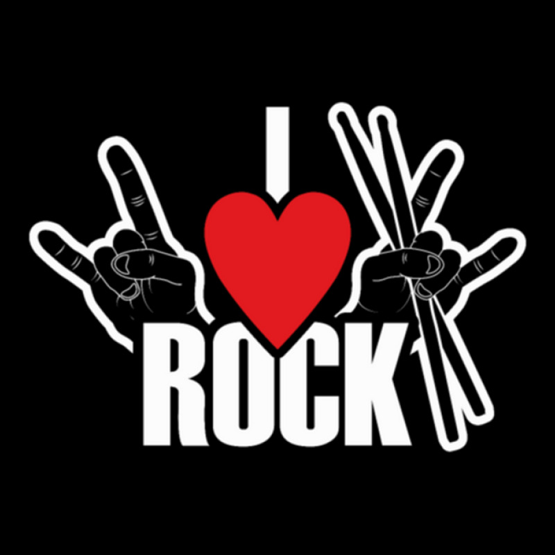 I Love Rock Drummer Rock Music Unisex Jogger | Artistshot