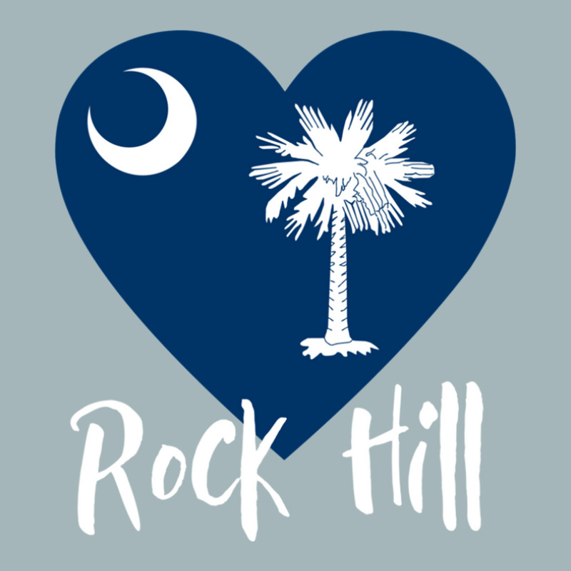 I Love Rock Hill South Carolina Heart Shaped Sc State Flag 1 Unisex Sherpa-lined Denim Jacket | Artistshot