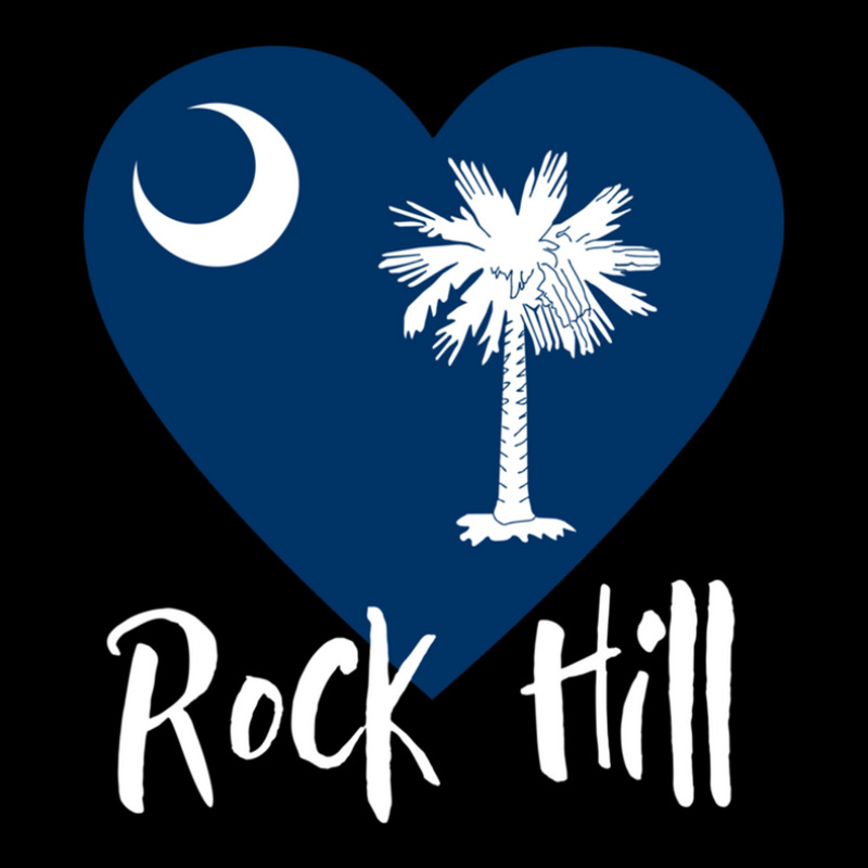 I Love Rock Hill South Carolina Heart Shaped Sc State Flag 1 Men's 3/4 Sleeve Pajama Set | Artistshot