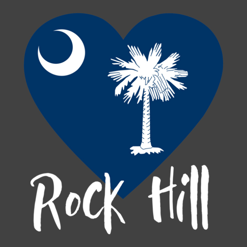 I Love Rock Hill South Carolina Heart Shaped Sc State Flag 1 Vintage T-shirt | Artistshot