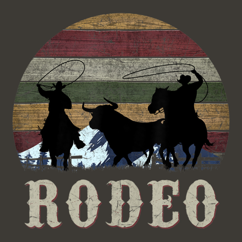 Bucking Rodeo Cowboy Team Roping Horse Riding Retro Bucket Hat by bummercaught | Artistshot