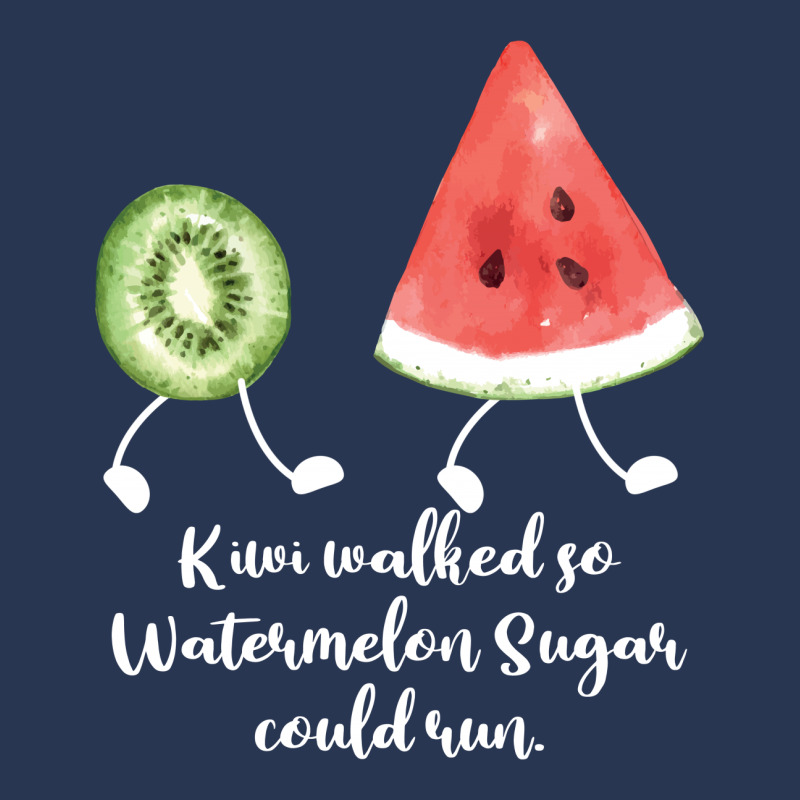 Kiwi Walked So Watermelon Sugar Could Run For Dark Men Denim Jacket | Artistshot